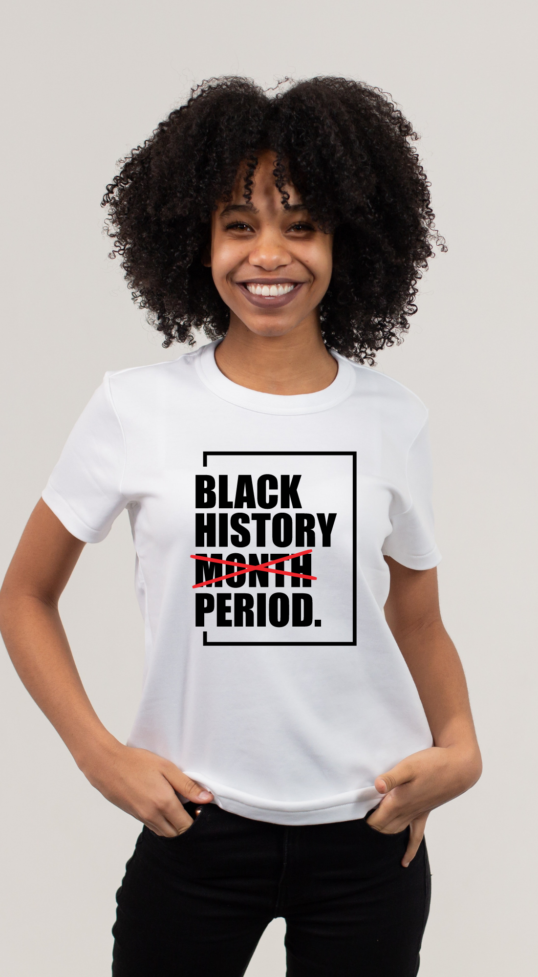 Black History Month Period T-Shirt