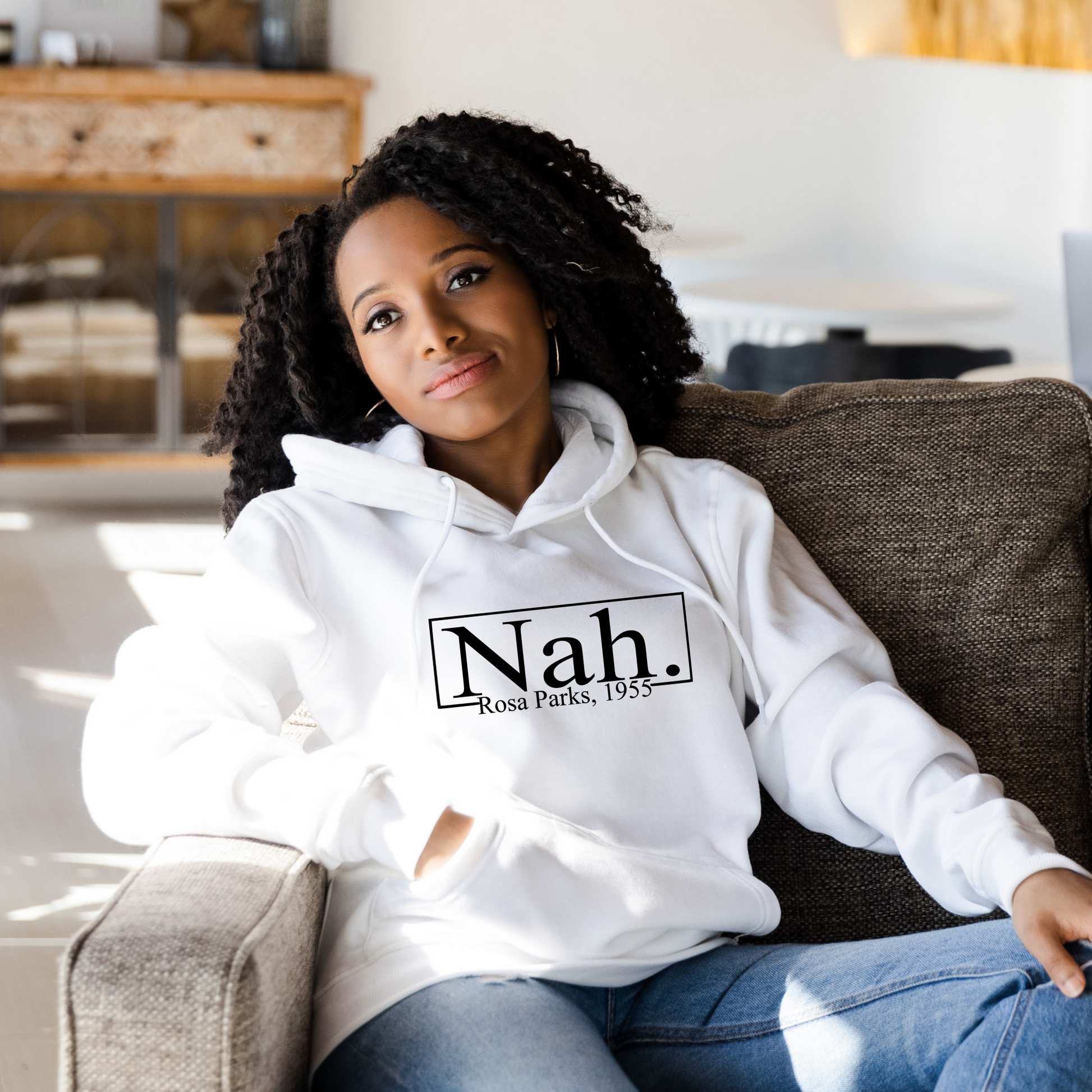 Nah. Rosa Parks Hoodie EZ Designs by Von